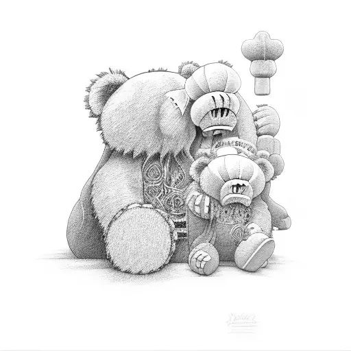 Kaws Bear Hear No Evil See No Evil Speak No Evil