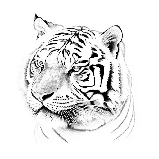 White Tiger With Wings