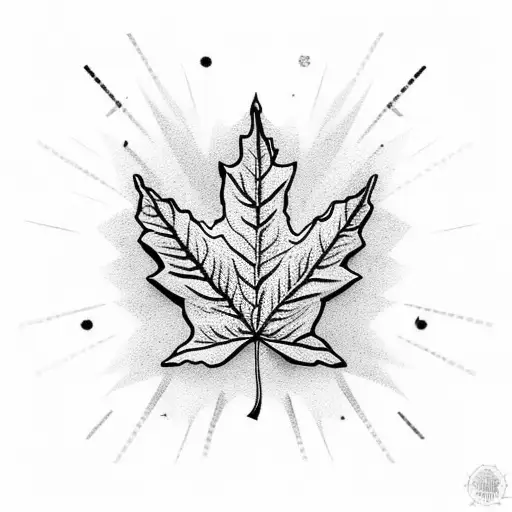 Maple Leaf With Italian Flag