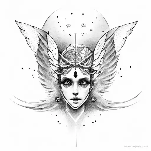 Angel Crossed Out Eyes