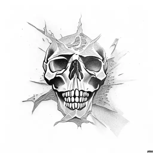 Skull Tearing From Skin