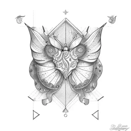 Libra Zodiac Sign And Butterfly