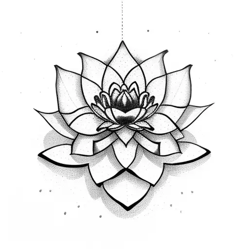 A Lotus Flower Growing Out Of A Basketball