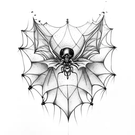 Bat Wing Skeleton With Spider Webs To Look Like Fairy Wings