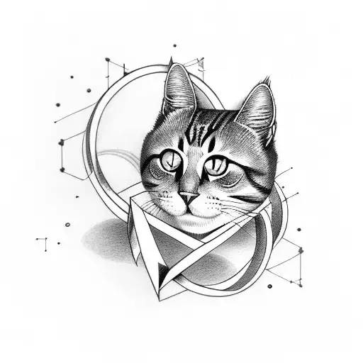 Heart Infinity Sign Cat