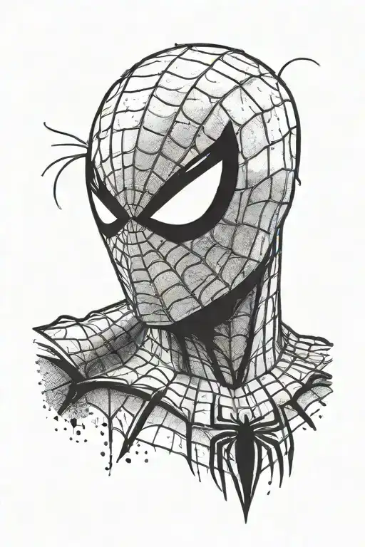 Headshot Looking To The Right Of Spider Man