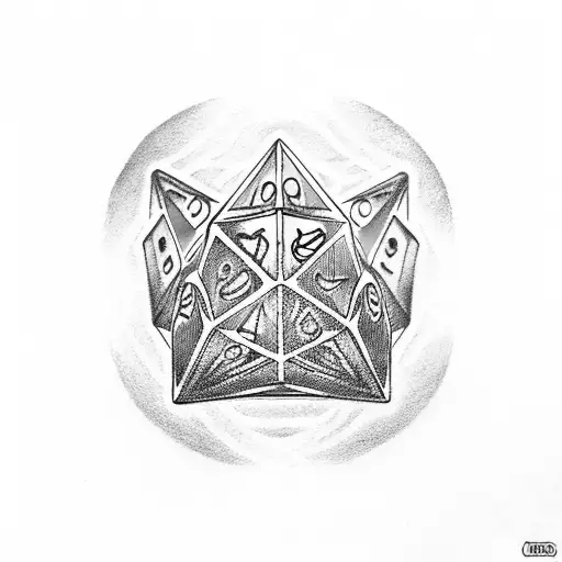 Pair Of Dice With Halo