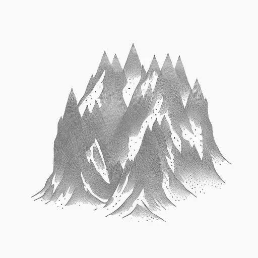 Pinion Tree Forrest With A Mountain In The Background