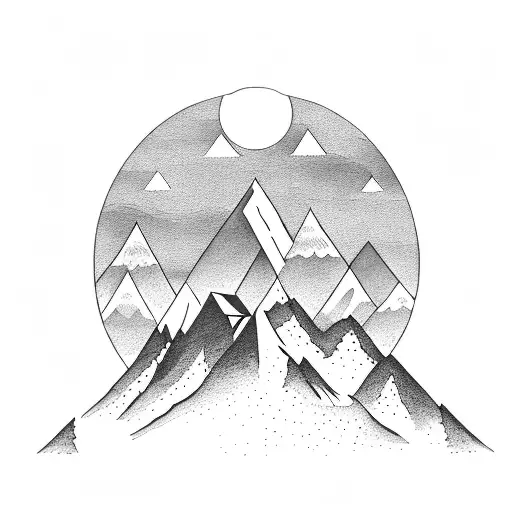 Forrest With A Mountain In The Background