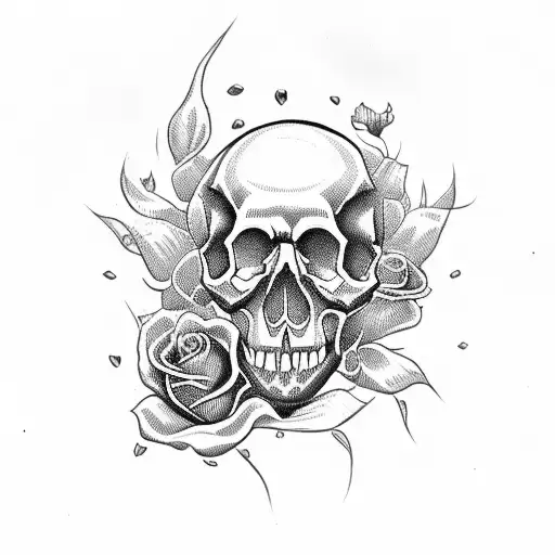 Skull And Roses