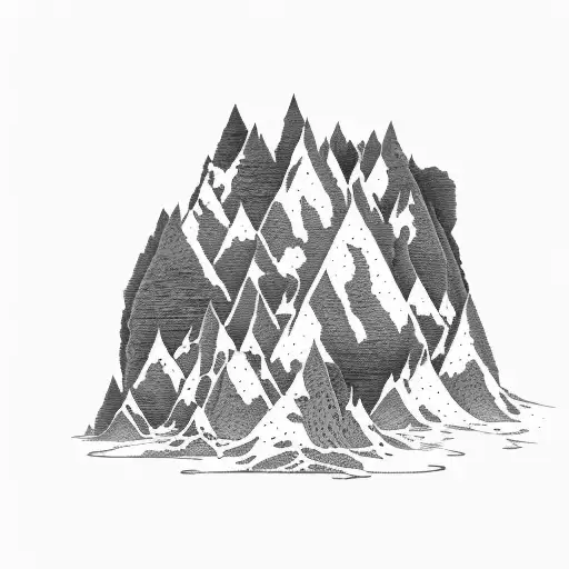 Tallforrest With A Steep Crag Mountain In The Background