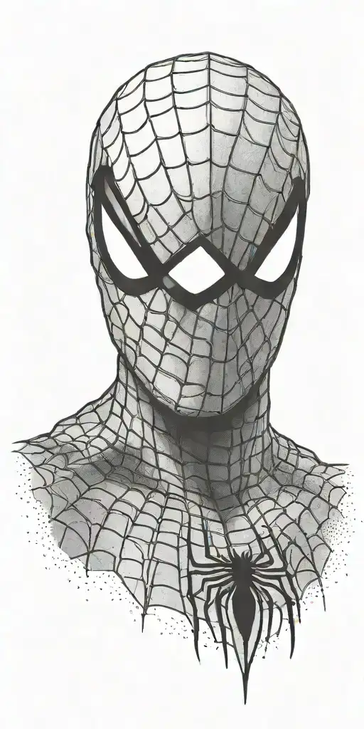 Headshot Looking To The Right Of Spider Man