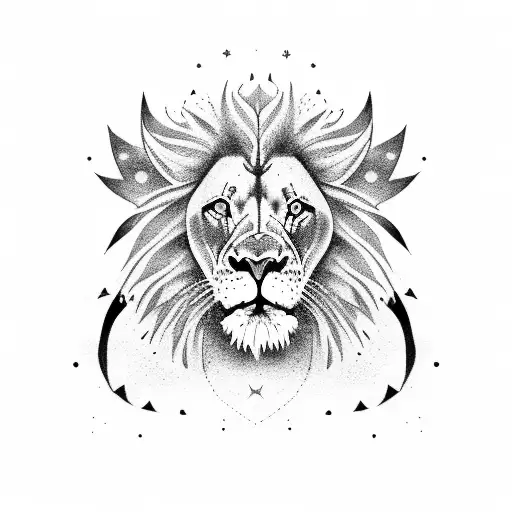 Lion Looking At Milky Way