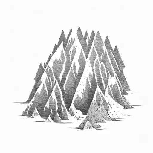 Pinion Tree Forrest With A Mountain In The Background