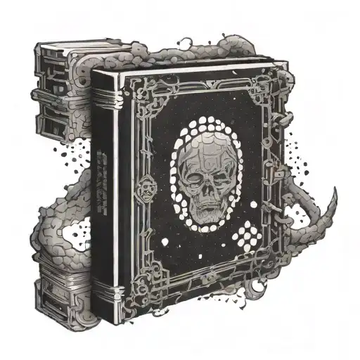 A Combination Of A Classic Book Cover With A Video Game Level As The Background