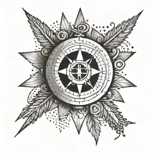 A Royal Signals Emblem Intertwined With A Compass