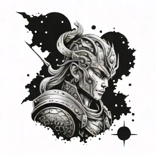 Anime-inspired Portrait Of Emilio As A Celestial Warrior Surrounded By Zodiac Symbols