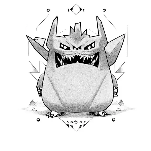 Pokemon Gengar With Bones