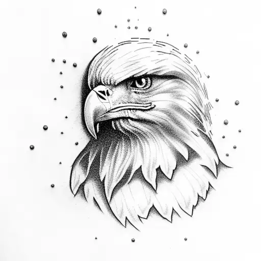 Gund And Roses With Bald Eagle