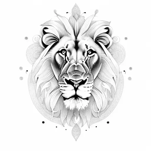 Lion With Lily Pedals For Mane