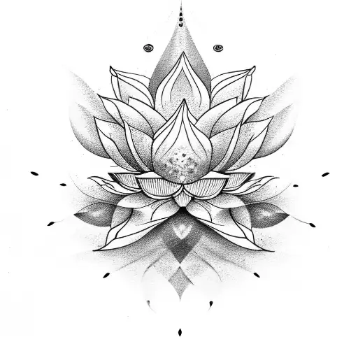 Lotus Flower With Sweat Coming Off