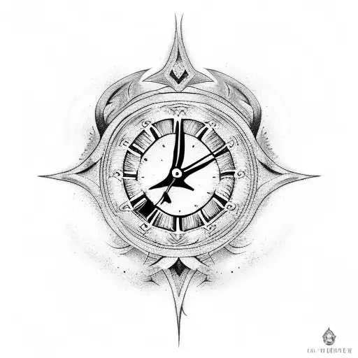 Clock And Ace Of Spades