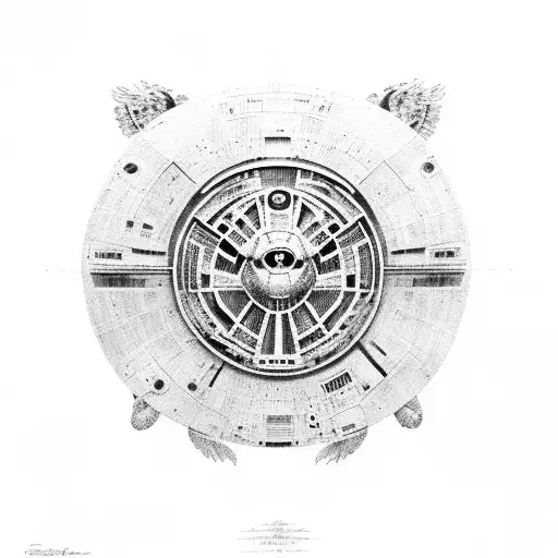 Milenium Falcon With Owl