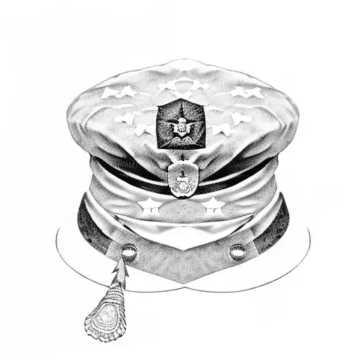 Military Casket With Maroon Beret On Top