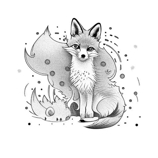 Tiny Baby Fox With A Cute Mustache