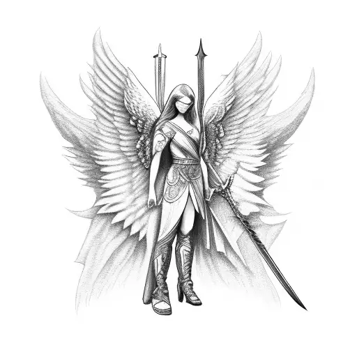 Angel With A Sword Pointed At You