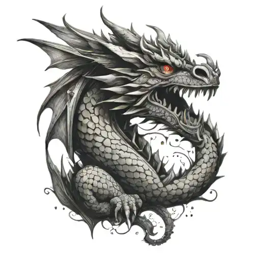 Anxiety Portrayed As A Fierce Dragon Being Tamed By The Client's Incredible Advanced Strength