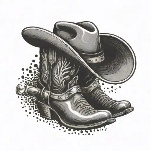 Combine A Wheelie Stunt With A Silhouette Of A Cowboy Hat And Boots
