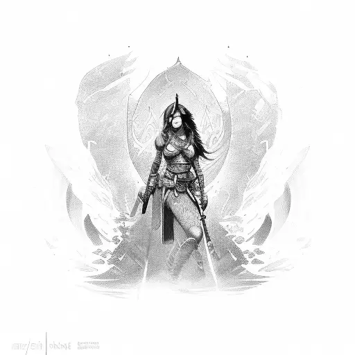 Sexy Aztac Female Warrior