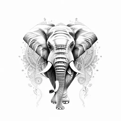 Elephant With Lavender