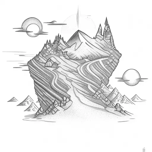 Dimond In A Mountain As A Treasure