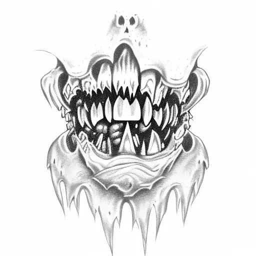 Zombie Teeth Mark Infected With Love