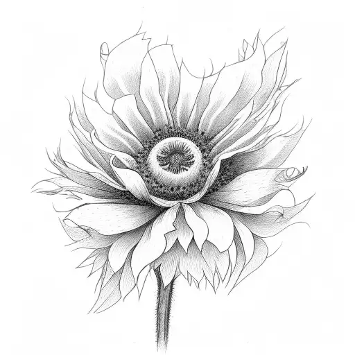 Sunflower Poppy Violet Bouquet