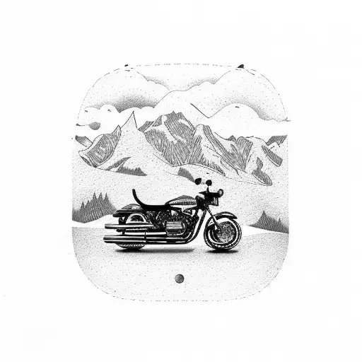 A Motorcycle Traveling Through A Coffee Bean Road