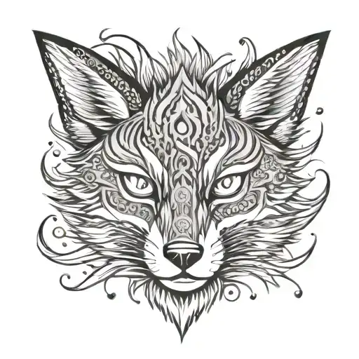 Anime Style Naruto Nine Tail Fox Face