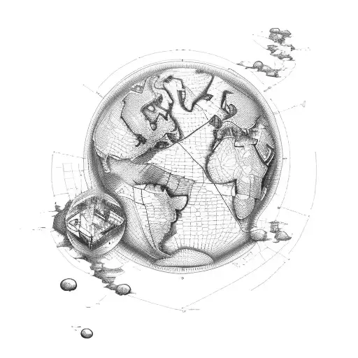 A Map Of The World With Motorcycle Routes And Gaming Symbols As Landmarks
