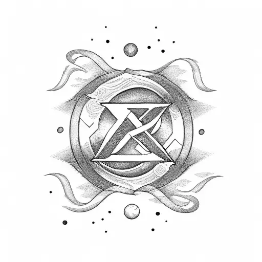 Letter R Integrating With A Sun