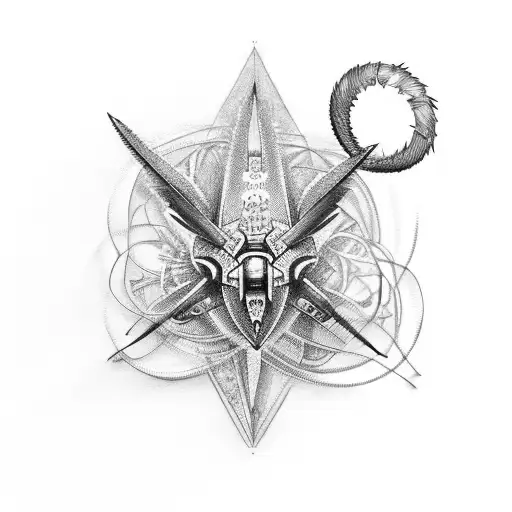 Kolibri In A Circle Of Barbwire