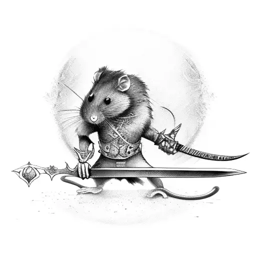 Warrior Rat With Sword