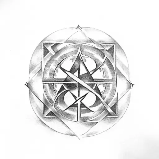 An Alchemical Symbol Infused With Elements Representing Family And Brotherhood