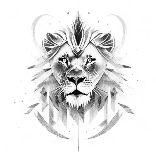 Warrior Walking A Lion