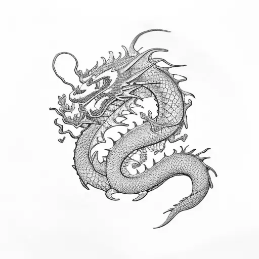 Flower And Dragon