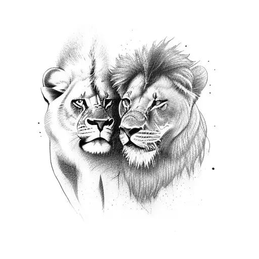 Warrior Walking A Lion