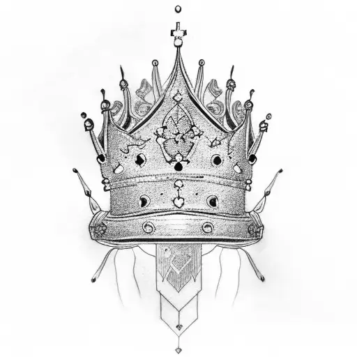 Prayer Hands With Crown