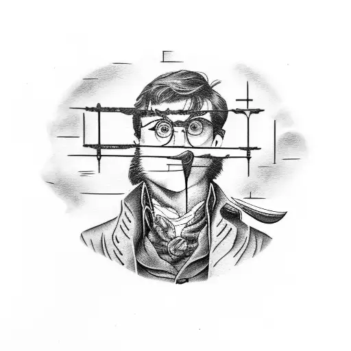 Duck With Harry Potter Scar And Glasses And Reading Pride And Prejudice