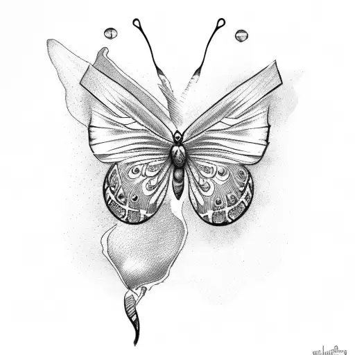 The Word Yours With A Butterfly